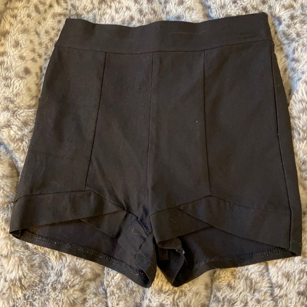 Black high waisted shorts
